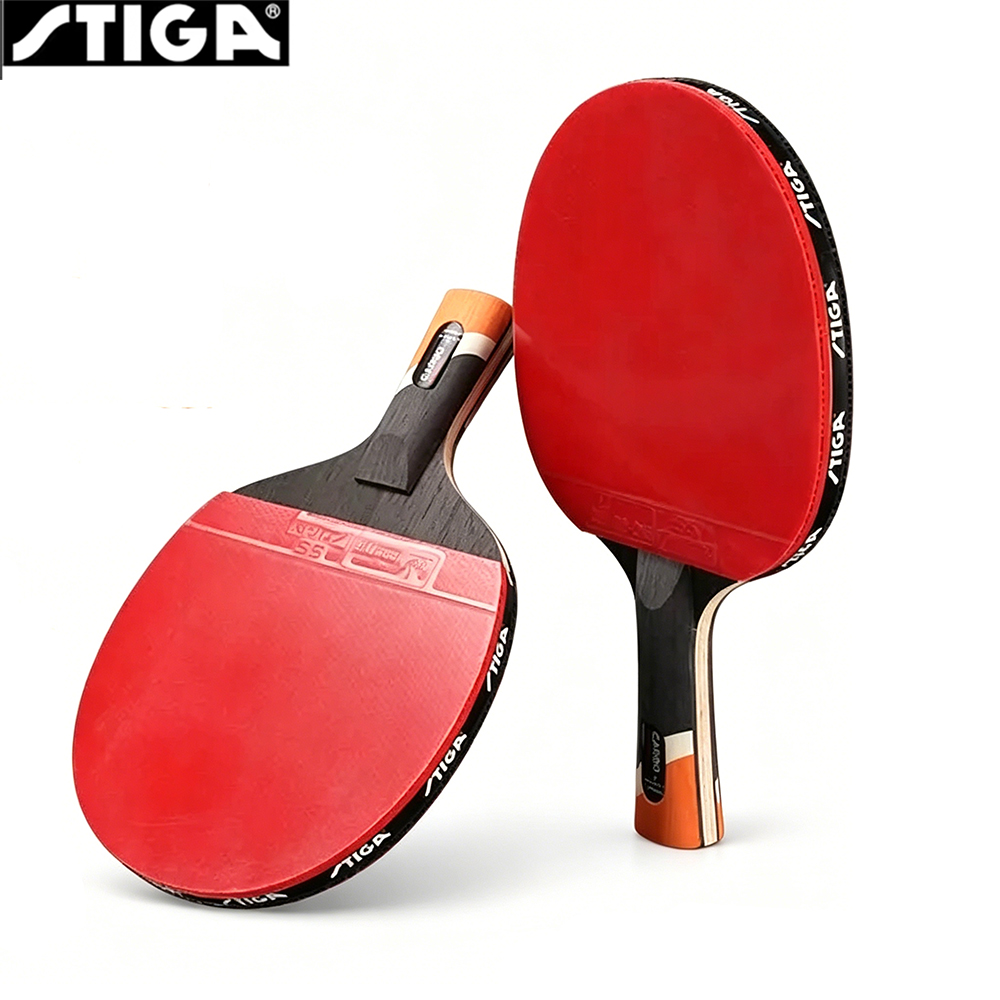 Badminton Racket Carbon - プロフェッショナル STIGA CARBO 6 スターテーブルテニスラケットオリジナル 5+2