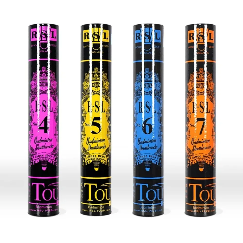 Feather Shuttlecock - 本物のRSL No.4、No.5、No.6、No.7シャトルコック。バドミントン用シャトル、ダックフェザー製。バドミントンアクセサリー。