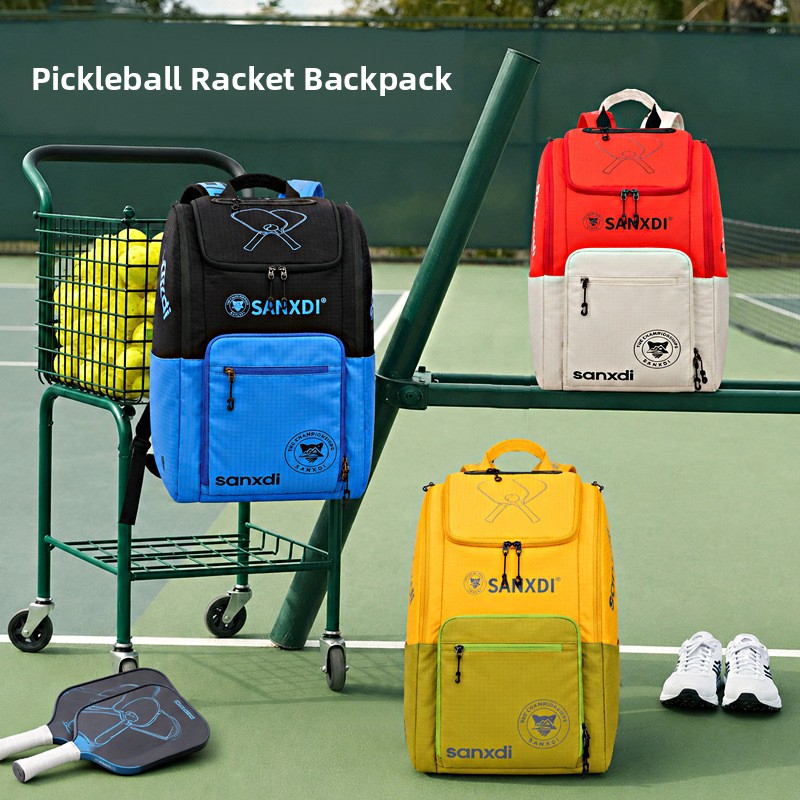 Badminton Bag - ピークスポーツバッグ大容量テニスラケットバッグ防水バドミントンシャトルコック独立コンパートメントトラベルギアバックパック