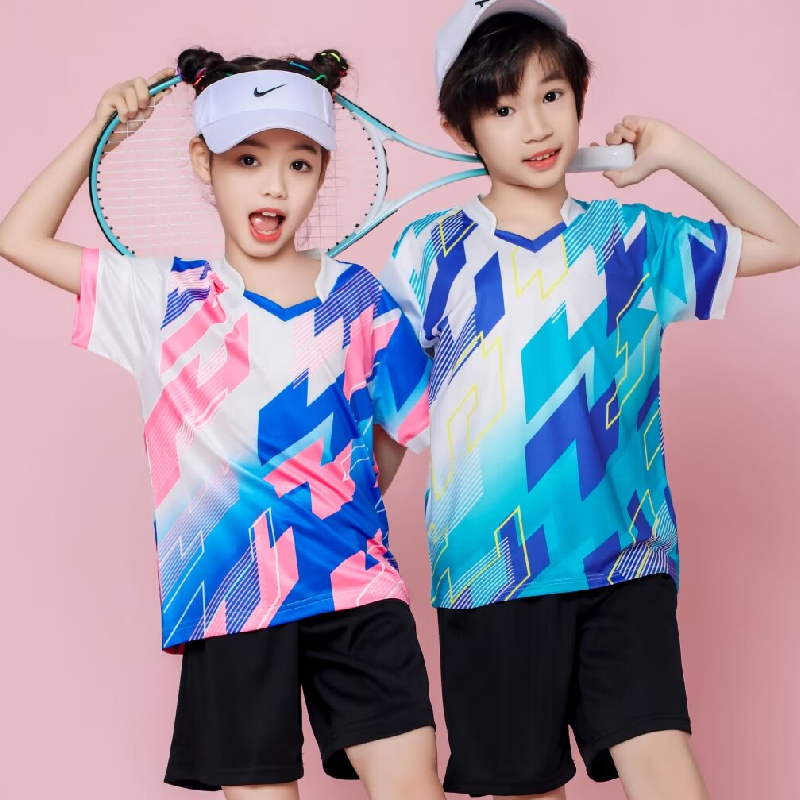 Badminton Jersey - 新しいメンズ Tシャツ女性速乾性 Tシャツシャツバドミントンジャージユニフォーム卓球服プリント通気性 Tシャツ少年