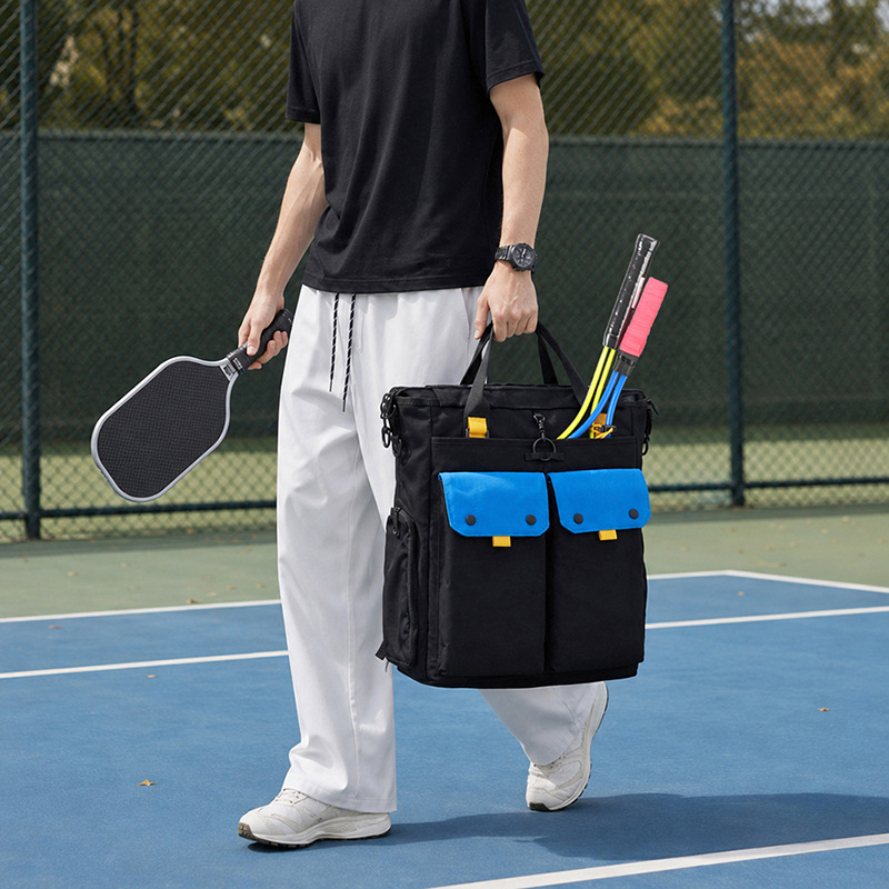 Badminton Shoes Men - 防水バドミントン・テニスラケットバッグ（シューズコンパートメント付き）ピクルボールパドルバックパック（男女兼用）