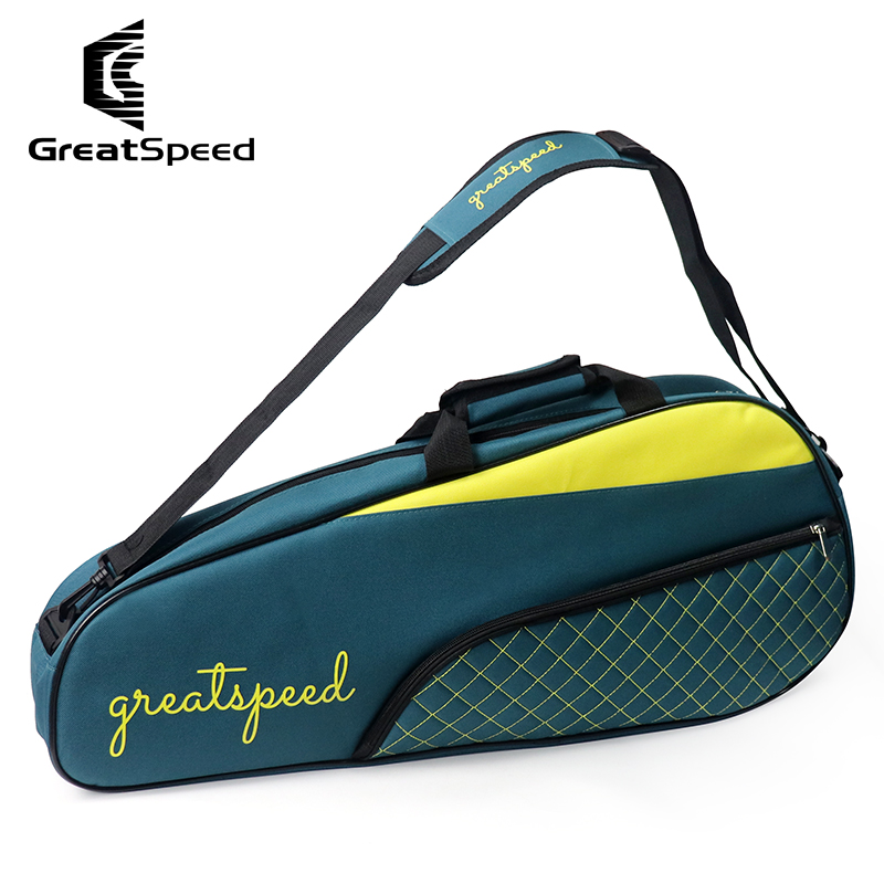 Badminton Bag - Greatspeed 3-6 個テニスバドミントンラケットスポーツバッグワンショルダーパック男性女性シンプルなラケットバッグ