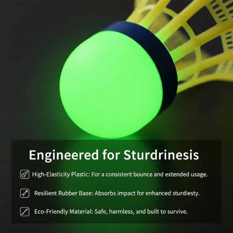 [J] LEDライト付きバドミントンシャトルコック3個入り  - Badminton Shuttlecock のレビューと価格