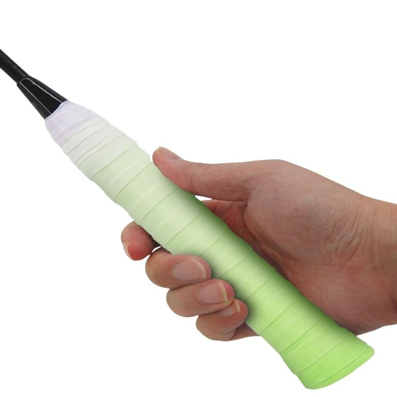 グラデーションカラー汗止めテニスラケットグリップテープ通気性 - Badminton Grip のレビューと価格