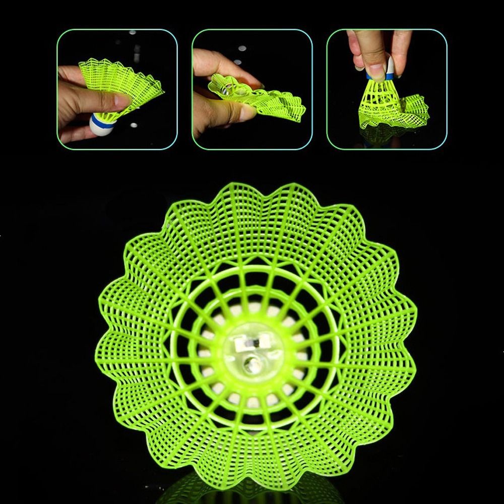 ライトアップ LED バドミントン光る照明ボール発光バドミン - Feather Shuttlecock のレビューと価格