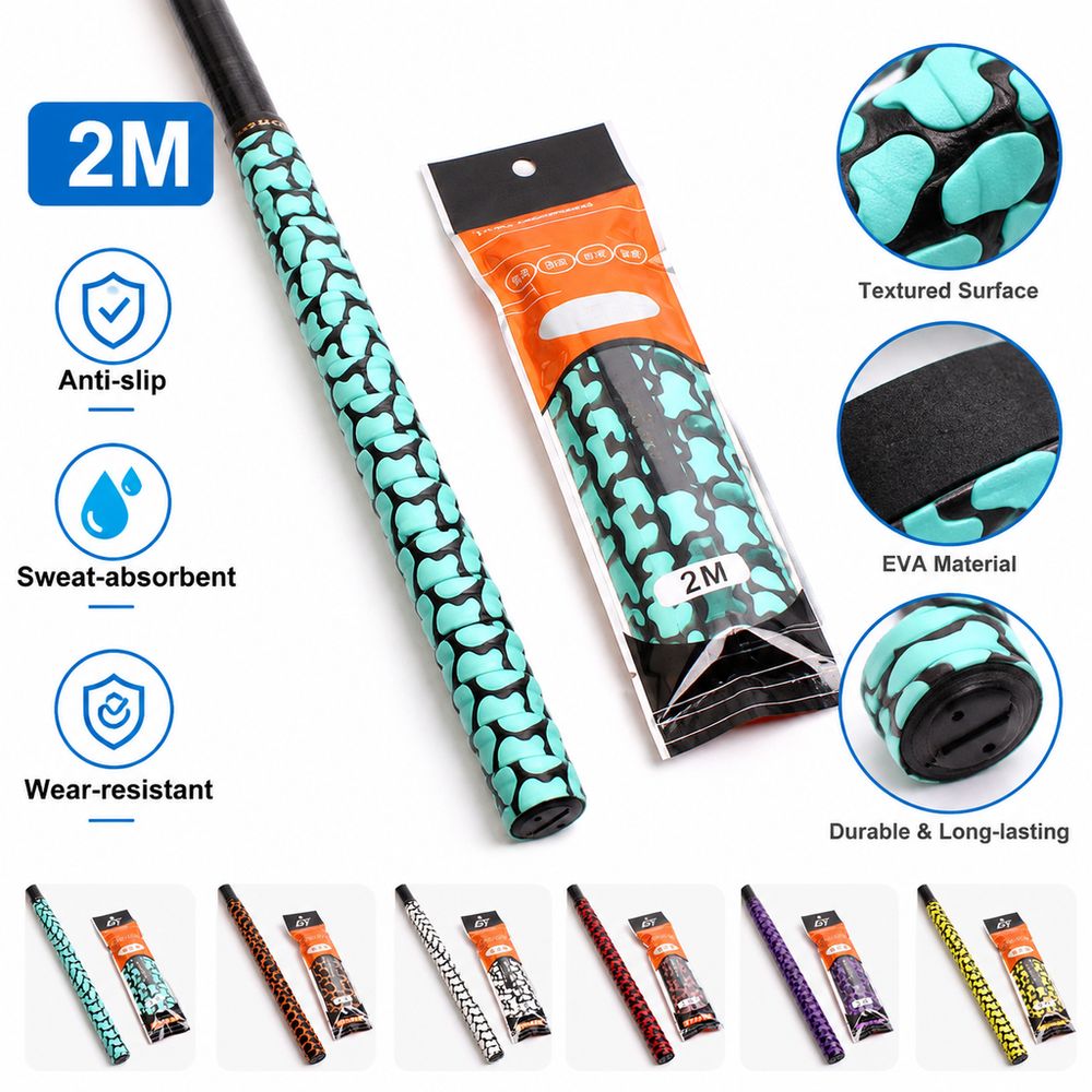 滑り止めグリップバンド、釣り竿用グリップテープ、表面に凹凸加 - Badminton Grip のレビューと価格
