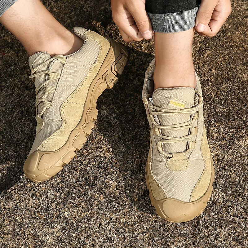 Nメンズアウトドアハイキングシューズ滑り止め厚底ハイキングシ - Badminton Shoes のレビューと価格