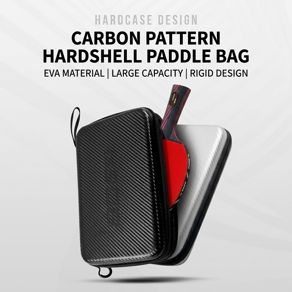 ボー・テーブルテニスラケットバッグ、EVA製ハードシェル、正 - Badminton Bag のレビューと価格